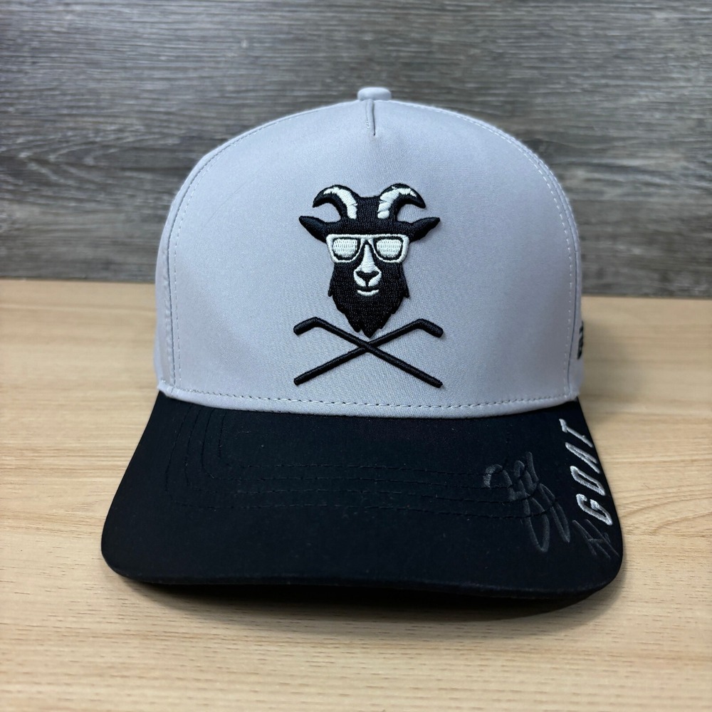 GOAT Hockey Hat Cap Snapback Gray Performance Gitch Sportswear‎ Adjustable